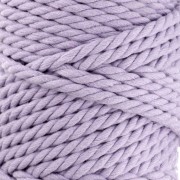 5 mm macramé cotton cord spool - Mauve x50m