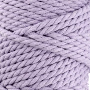 5 mm macramé cotton cord spool - Mauve x50m