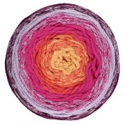 Cotton Air Cake 1mm macramé cord spool - Tie and Die Violet x220m