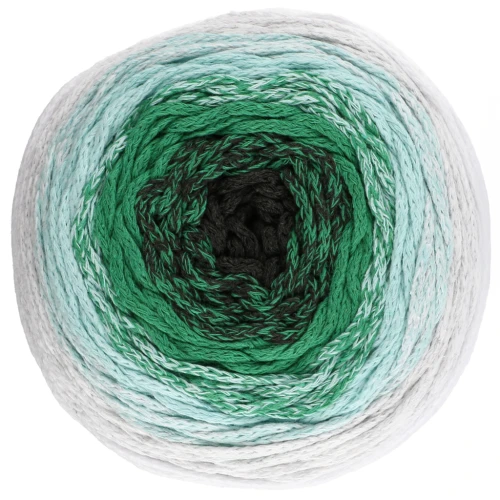 Cotton Air Cake 1mm macramé cord spool - Tie and Die Green x220m