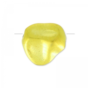 8.5 mm Flat Baroque Bead - Fine gold plated with satin finish (HQ) x1