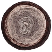 Cotton Air Cake 1mm macramé cord spool - Tie and Die Brown x220m