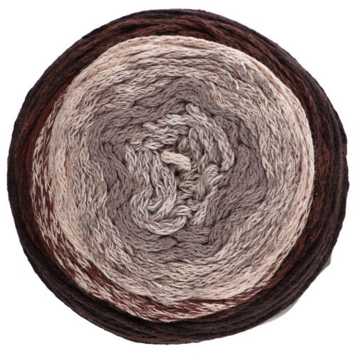 Cotton Air Cake 1mm macramé cord spool - Tie and Die Brown x220m