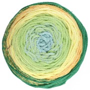 Cotton Air Cake 1mm macramé cord spool - Tie and Die Yellow x220m