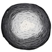 Cotton Air Cake 1mm macramé cord spool - Tie and Die Black x220m