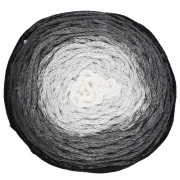 Cotton Air Cake 1mm macramé cord spool - Tie and Die Black x220m