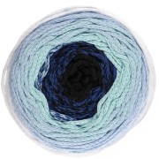 Cotton Air Cake 1mm macramé cord spool - Tie and Die Blue x220m