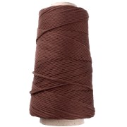 Organic Cotton Détox XL combed macramé cotton cord spool - Chocolate x200 m