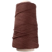 Organic Cotton Détox XL combed macramé cotton cord spool - Chocolate x200 m