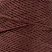 Organic Cotton Détox XL combed macramé cotton cord spool - Chocolate x200 m