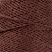 Organic Cotton Détox XL combed macramé cotton cord spool - Chocolate x200 m