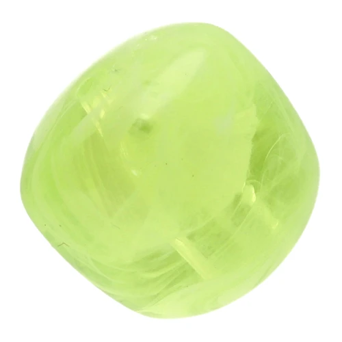 Irregular cube beads 16x17 mm - Translucent acrylic Marbled light green x10