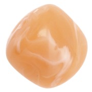 Irregular cube beads 16x17 mm - Translucent acrylic - Salmon marbled x10