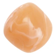 Irregular cube beads 16x17 mm - Translucent acrylic - Salmon marbled x10