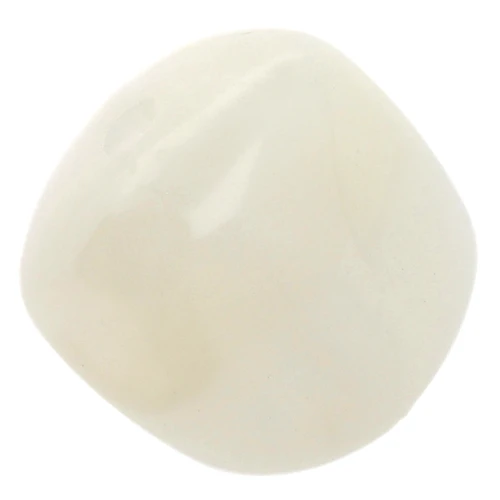 Irregular cube beads 16x17 mm - Translucent acrylic - White marbled x10