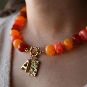 Rondelle beads large holes 14.5x9 mm in Acrylic opaque Marbled navy blue x20