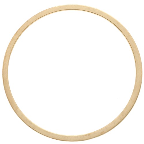 20 mm round weaving and mounting ring - Gold-plated x1
