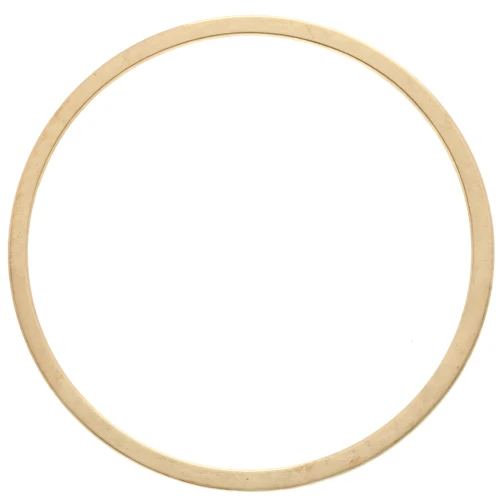 20 mm round weaving and mounting ring - Gold-plated x1
