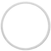 Round weaving and mounting ring 20 mm - Silver x1