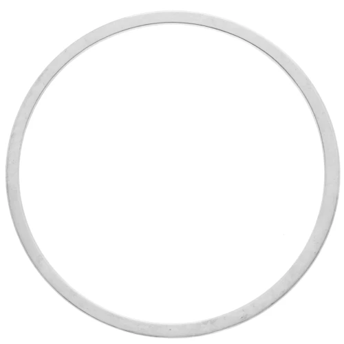 Round weaving and mounting ring 20 mm - Silver x1