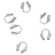 Wire protectors 0.6 mm - 925 Sterling Silver x10