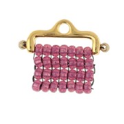 Cymbal - Bead weaving tip Rocaille Miyuki 11/0 Skafi II Argenté Vielli x1