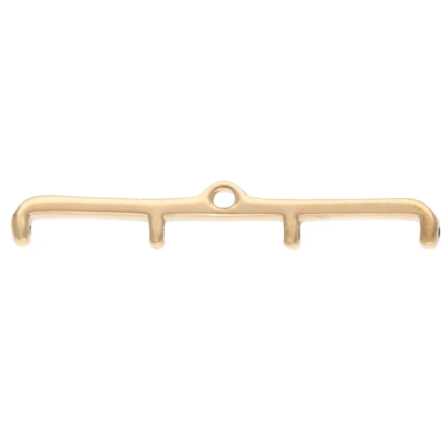Cymbal - Miyuki 11/0 Skafi IV Rocaille bead weaving tip, gold-plated x1