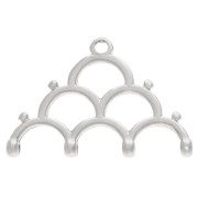 Cymbal - Bead weaving tip Rocaille Miyuki 8/0 Lakos IV Argenté Vielli x1