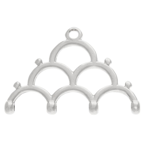 Cymbal - Bead weaving tip Rocaille Miyuki 8/0 Lakos IV Argenté Vielli x1