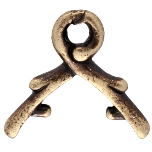 Pendant clasp 10 mm - Bronze x1