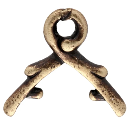 Pendant clasp 10 mm - Bronze x1