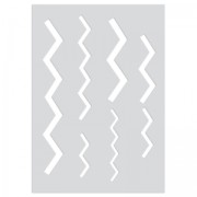 Polymer clay template 210x148 mm Chevrons motives|raw }}