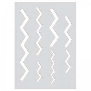 Polymer clay template 210x148 mm Chevrons motives