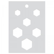 Polymer clay templates 210x148 mm patterns Honeycomb|raw }}