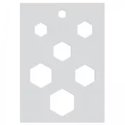 Polymer clay templates 210x148 mm patterns Honeycomb