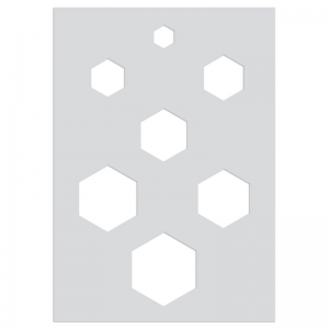 Polymer clay templates 210x148 mm patterns Honeycomb