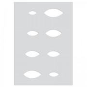 Polymer clay templates 210x148 mm patterns Almonds