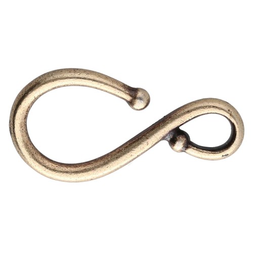 Hook clasp 32x16 mm - Bronze x1