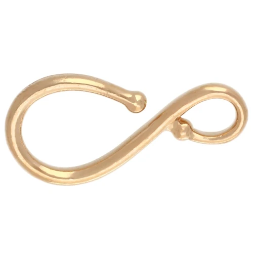 Hook clasp 32x16 mm - Fine gold plated x1