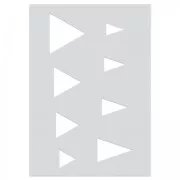 Polymer clay templates 210x148 mm patterns Triangular