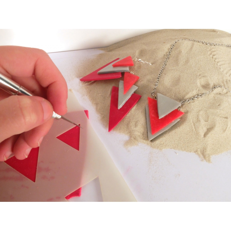 Polymer clay templates 210x148 mm patterns Ethnic - Perles &amp; Co