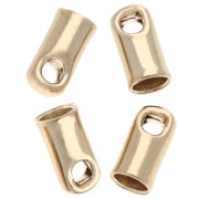 Cord end ferrules 2 mm - 3-micron gold-plated x4