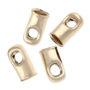 Cord end ferrules 1.6 mm - Gold-plated 3 microns x4