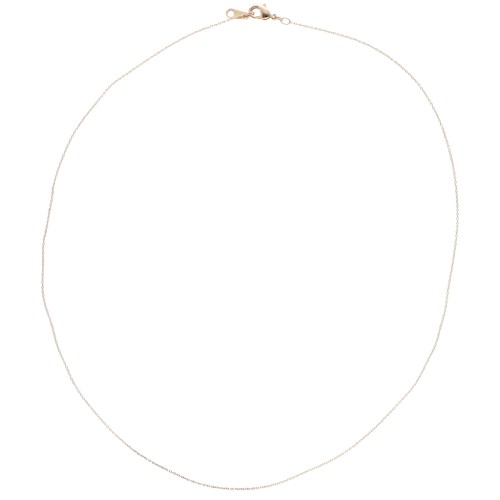 0.8 mm gold plated choker for Miyuki Delica 11/0 3 microns x46cm