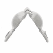 4 mm knot caps with closed rings - 304L stainless steel x20