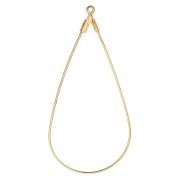 Drop earring holders 50x23 mm - Gold x2|raw }}