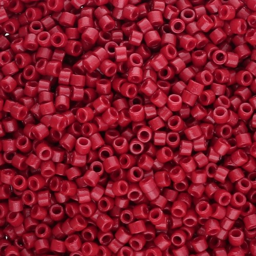 Miyuki Delica Duracoat 11/0 DB2354 - Dyed Opaque Shanghai Red 100g pack