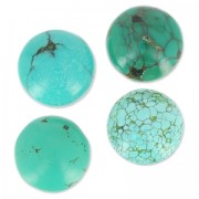 Round cabochon 12mm Genuine Turquoise x1