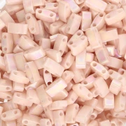 Miyuki Half Tila Beads 5x2.3x1.9 mm HTL-596 - Opaque Tea Rose Luster 100g pack