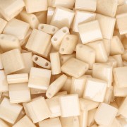Miyuki Tila Beads 5x5x1.9 mm TL-0593 - Light Caramel Ceylon 100g pack|raw }}